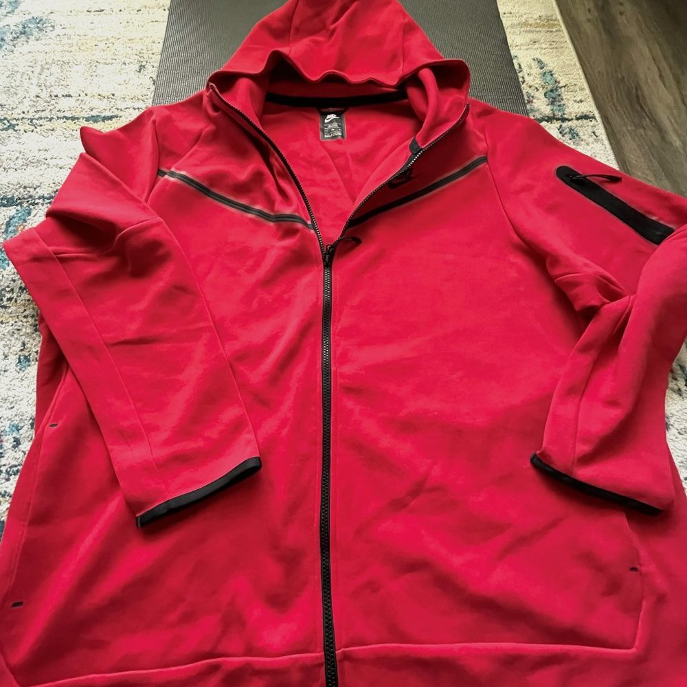 Men's Nike Tech Fleece Big & Tall Jogger Set Red 3XLT